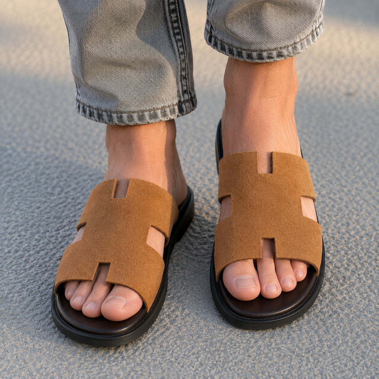 LY - 11141 Suede Camel