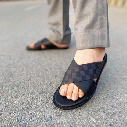 LY Handmade Cross Chappal 11331