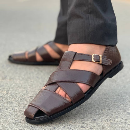 Ls Pure Leather Handmade Milled Sandal 688